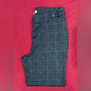 Chloé & Jasmine Ankle Pants Black Gray Slim Fit Size L NWT